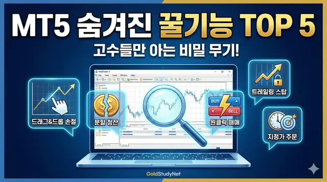 고수들만 아는 MT5 숨겨진 기능 5가지 대표 이미지