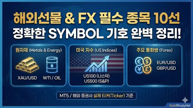 FX 필수 종목 10선 (Symbol) 대표 이미지