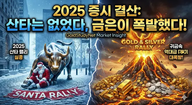 2025년 증시 결산: '산타랠리'는 없었지만, '귀금속 랠리'는 뜨거웠다 대표 이미지