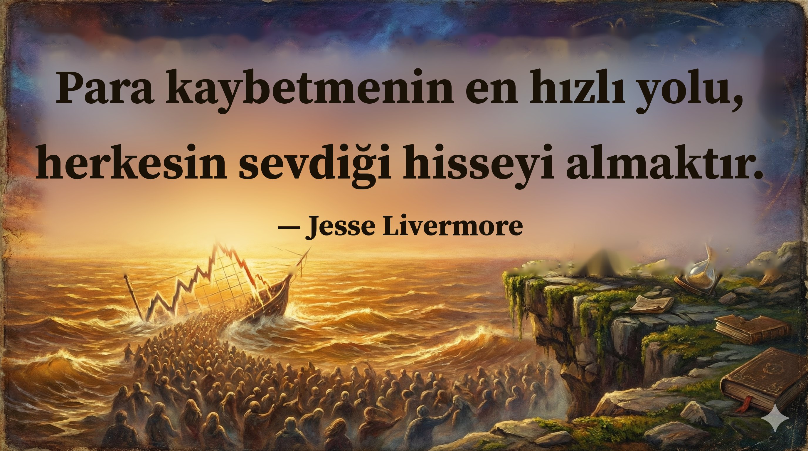 Para kaybetmenin en hızlı yolu, herkesin sevdiği hisseyi almaktır. — Jesse Livermore