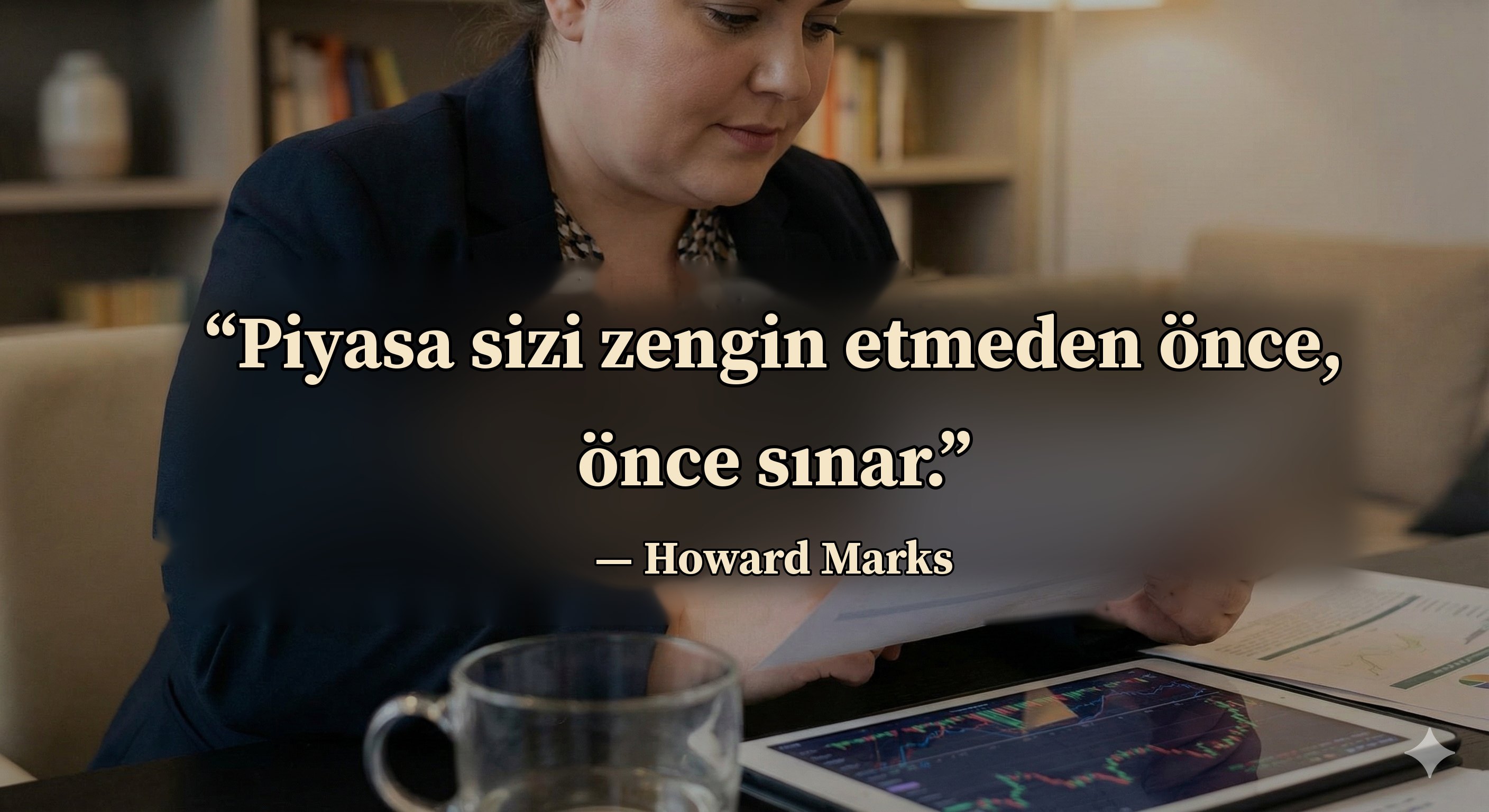 “Piyasa sizi zengin etmeden önce, önce sınar.” — Howard Marks