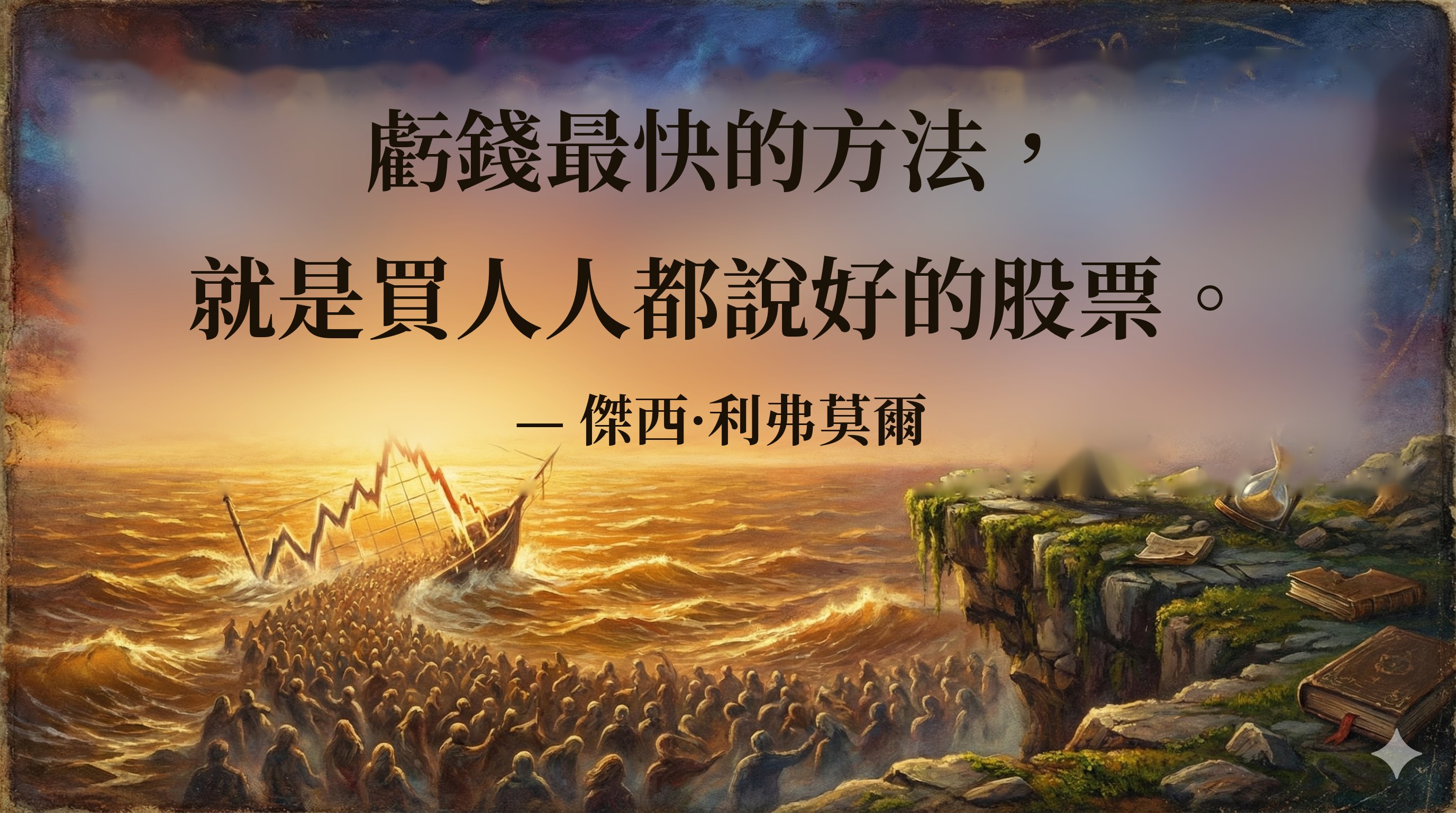虧錢最快的方法， 就是買人人都說好的股票。 — 傑西·利弗莫爾