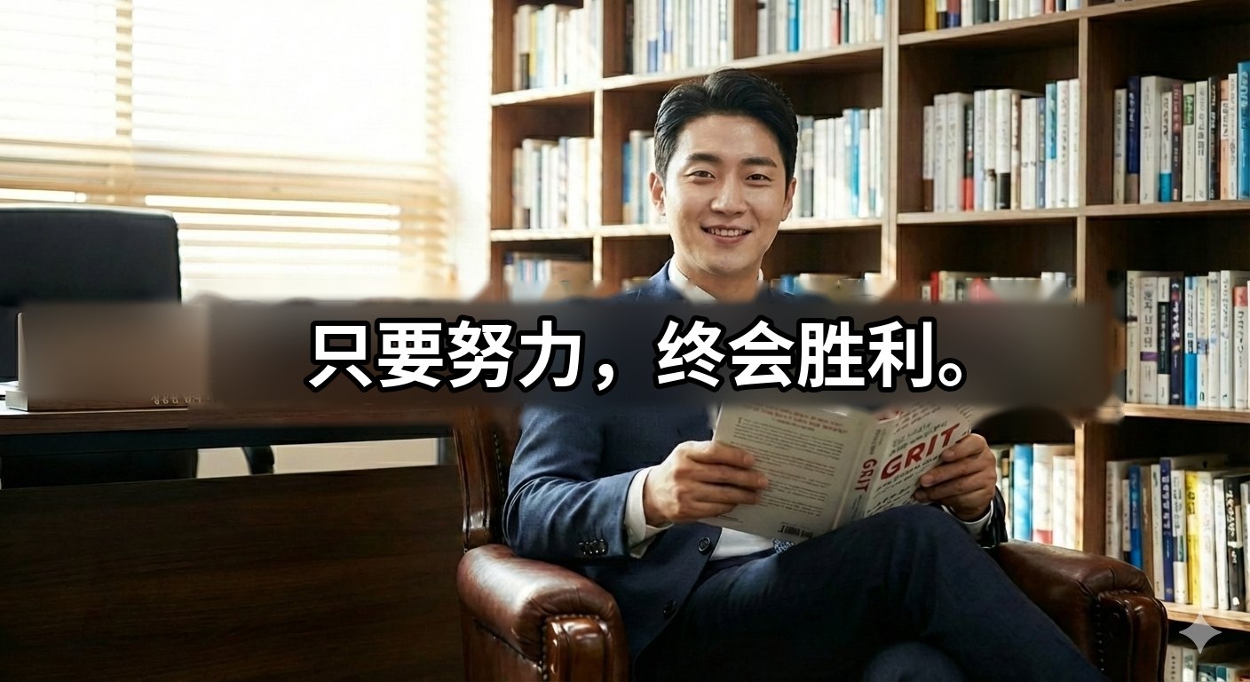 只要努力，终会胜利。